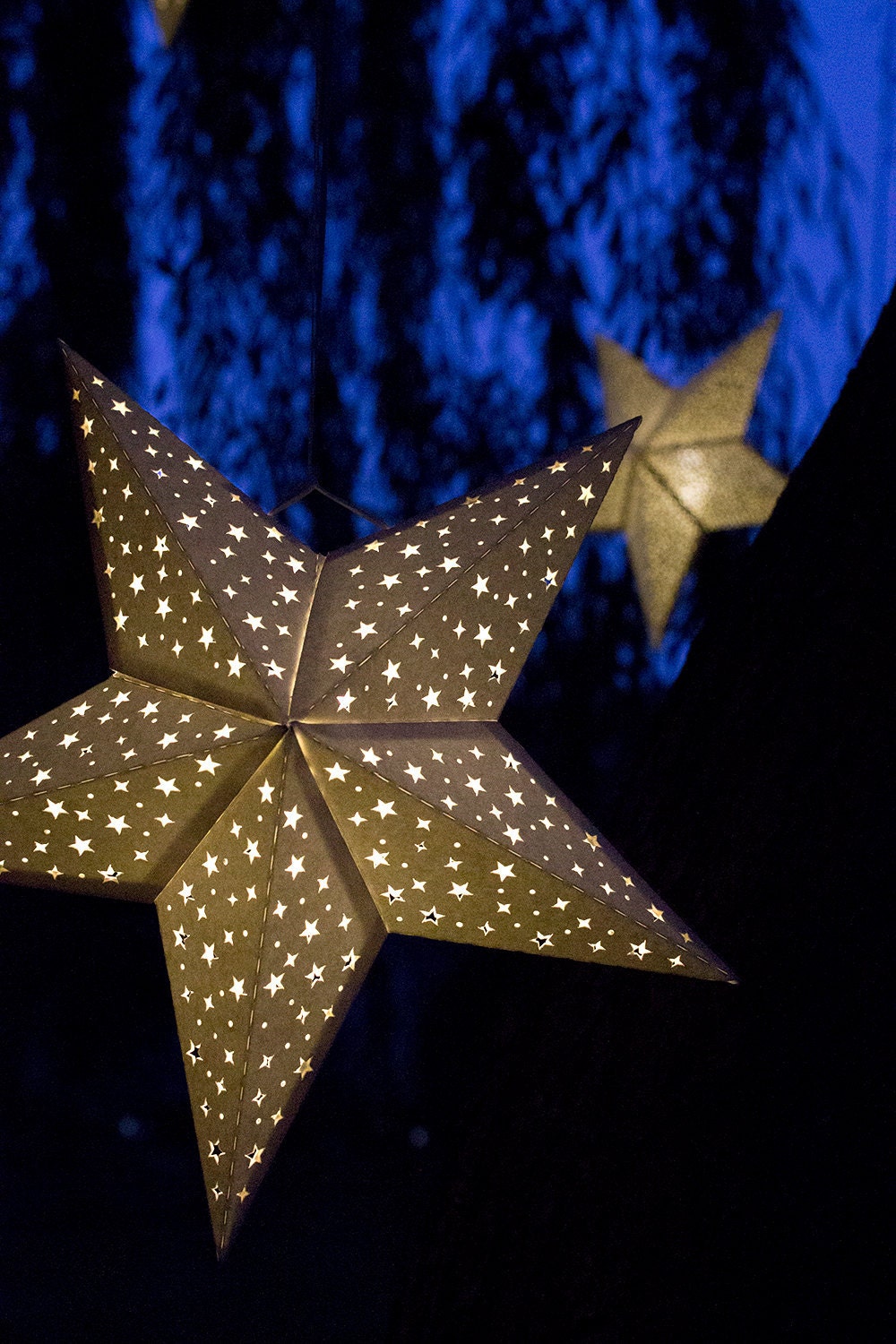 Download Paper Star Lantern w Tiny Stars SVG CUTTING FILE Pdf special