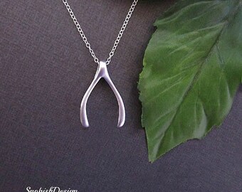 Wishbone Necklace, Ring Holder Necklace, Minimalist Necklace, Simple Necklace, Gift for Friend, Womens Gift, Good Luck Jewelry, Dainty