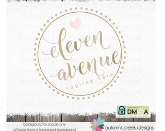 Photography Logo gold logo Premade Logo photographer logo Heart Logo logos and watermarks Circle Logo Watermark Design photographer logo