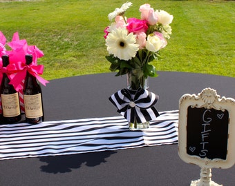 Wedding Vase - Vase with Bow - Wedding Centerpiece