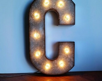 Metal Marquee Letters 21" Sign Light Up - ALL LETTERS AVAILABLE