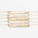 Name Bar Necklace, Personalized 14k Gold Filled, Sterling Silver, or Rose Gold Filled Perfect Bar / GLDN Nameplate Necklace, SERRA NECKLACE