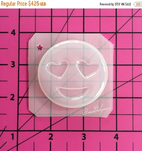 ON SALE Emojis flexible plastic resin mold