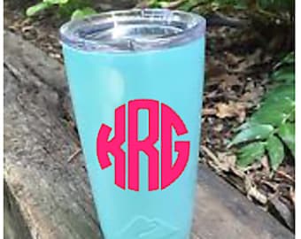 Teal Monogrammed Ozark Cup 20 Ounce