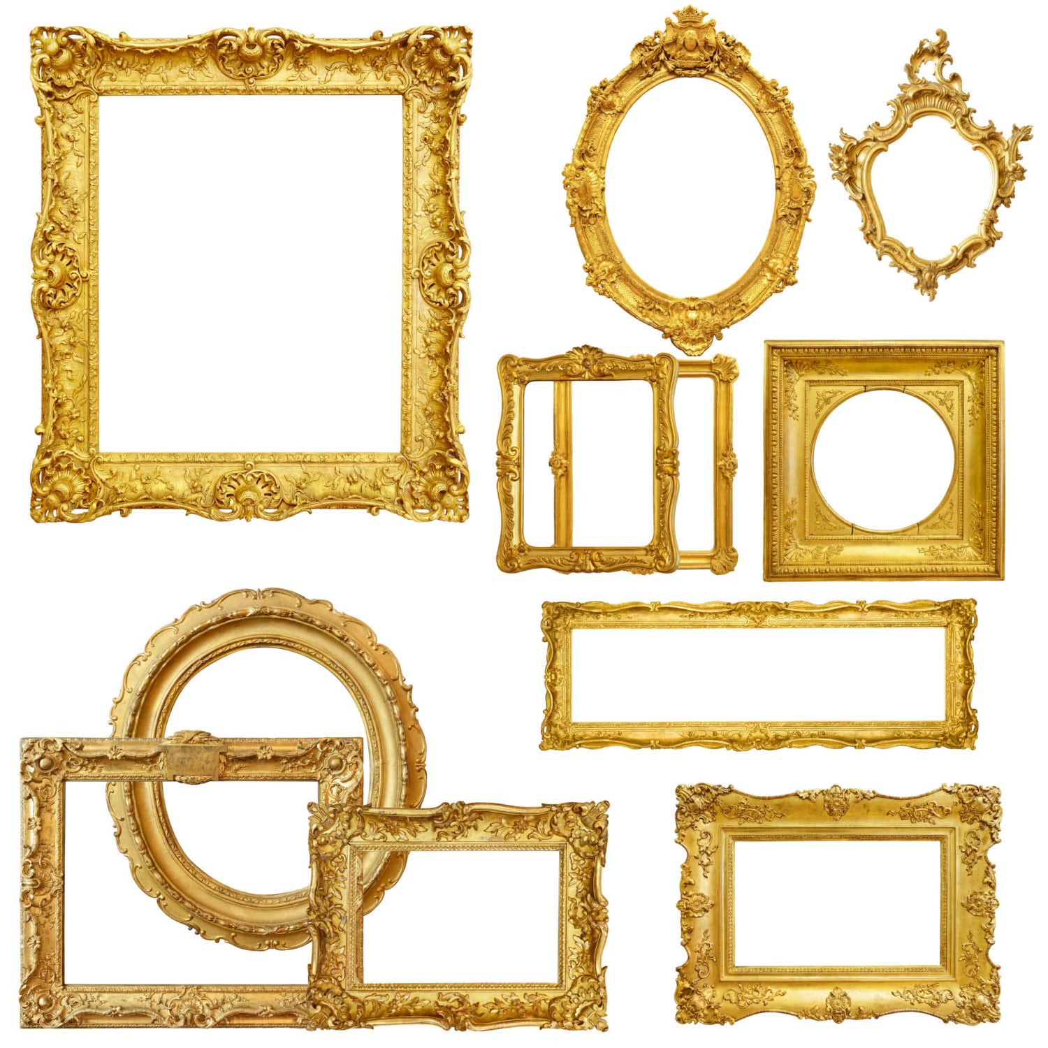 Gold Picture Frame Clipart, Digital Picture Frames, Frame Clip Art