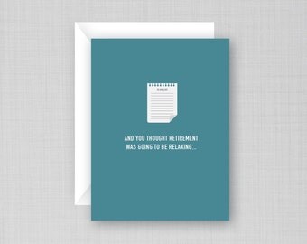 Funny Retirement Card | To Do List Card | Retirement To Do List