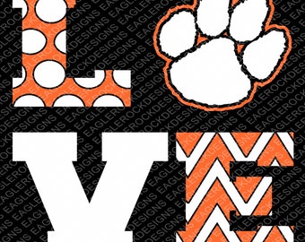 Paw SVG, DXF, EPS Cut File for Cameo and Cricut, Tigers Svg, Panthers Svg, Bears Svg, Instant Download