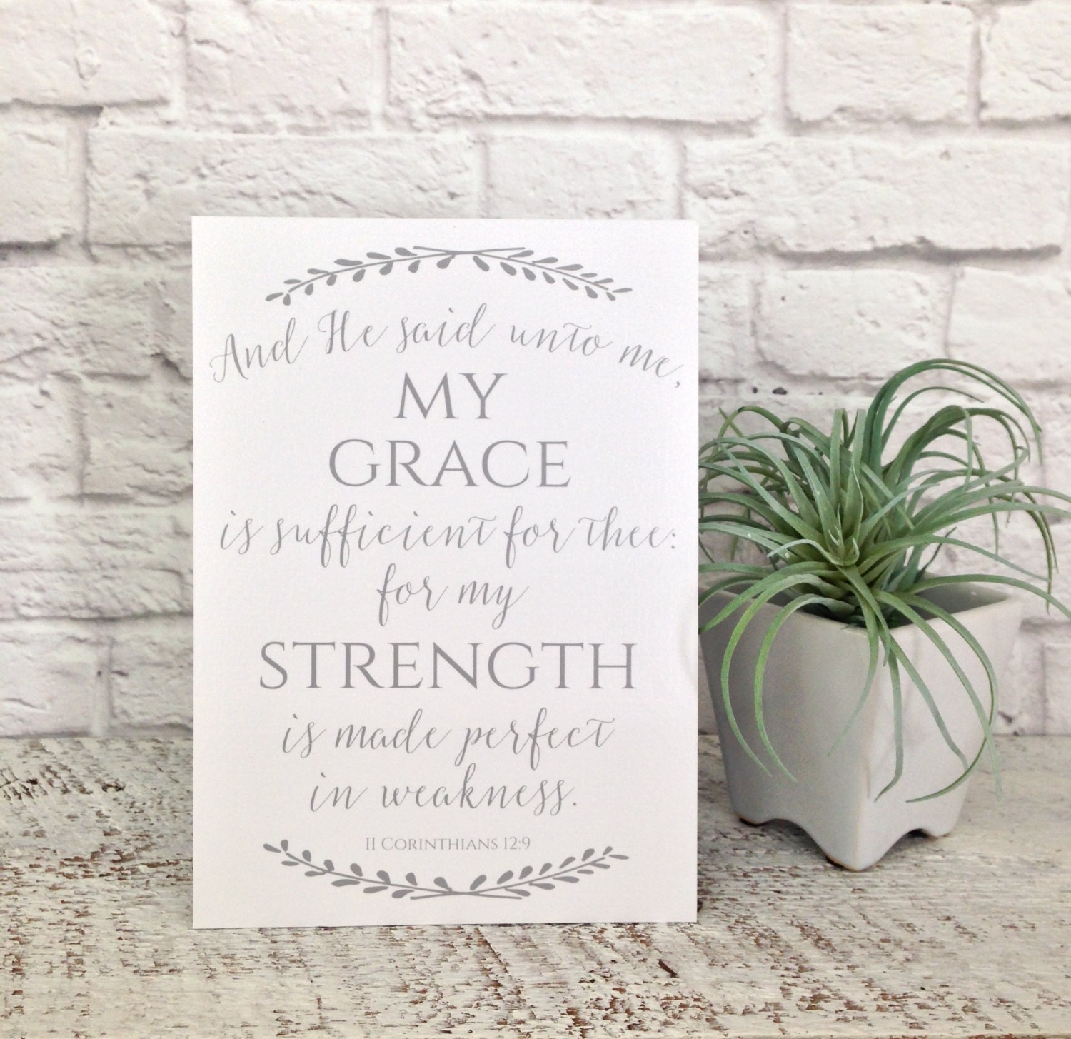 Bible Verse Plaque My Grace is Sufficient Bible Verse Sign