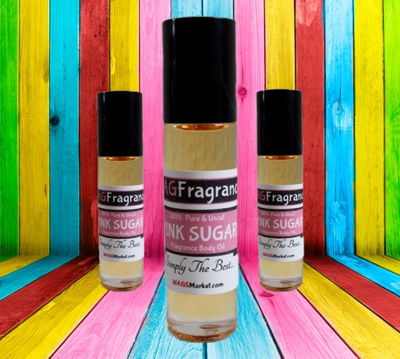 PINK SUGAR Fragrance Oil RollOn Bottle by WagsMarket on Etsy