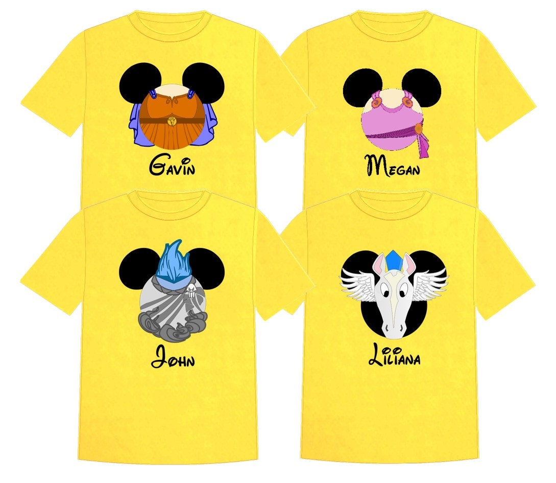 Disney Shirt HERCULES and MEGARA Disney Vacation Group Shirts