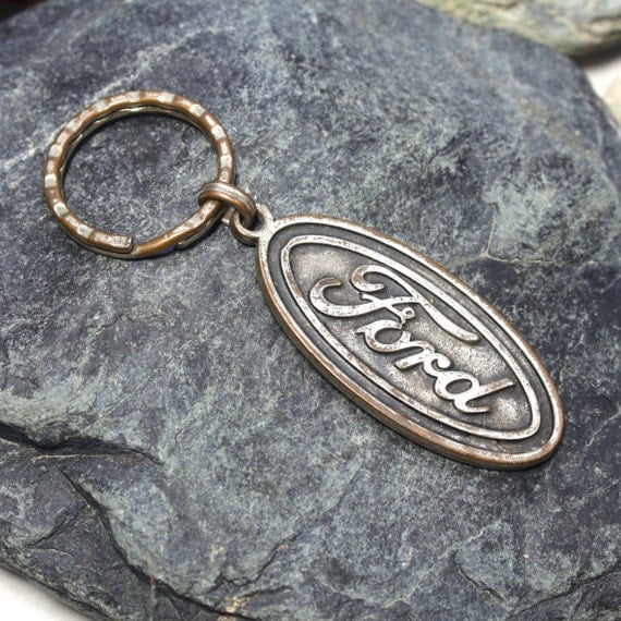 Vintage Ford Key Chain Key Fob Accessory Emblem Pickup Truck Coupe