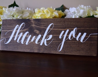 Thank You Signs, Wedding Thank You Sign, Wooden Thank You Sign, Rustic Thank You Sign, Wedding Thank You Signs, Wedding Decor
