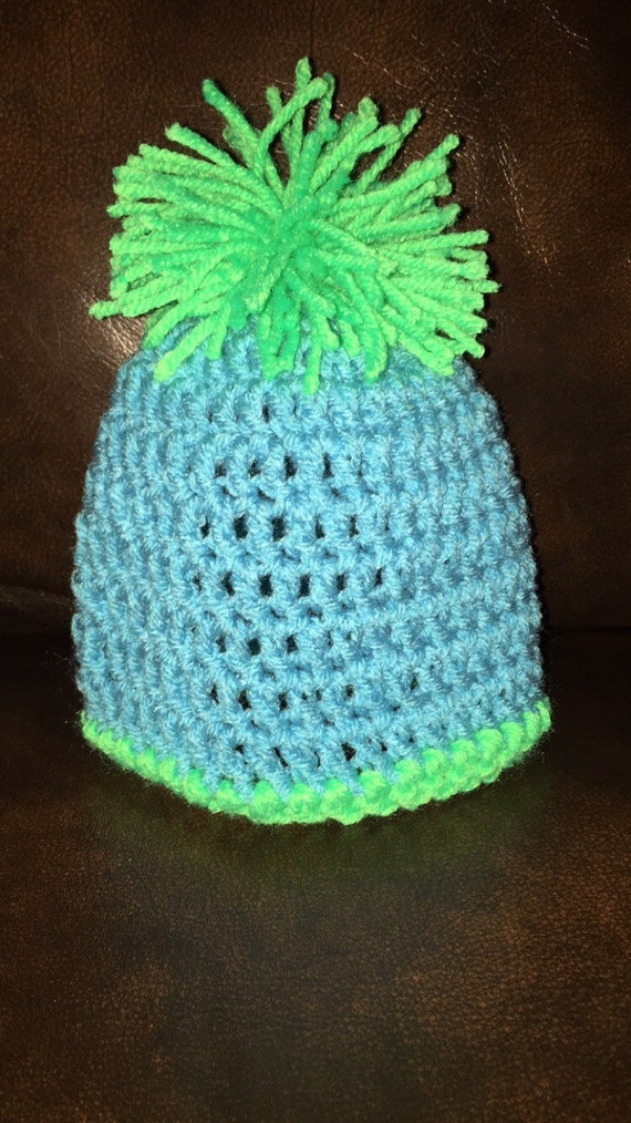 Hat with Pom-Pom by kristinbw3 on Etsy