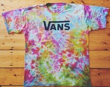 tie dye vans t shirt