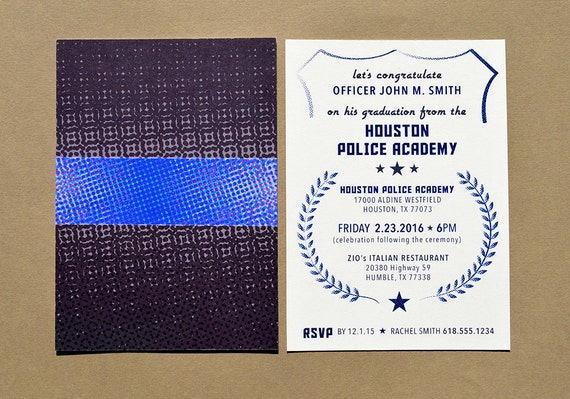 Police Academy Invitations 8