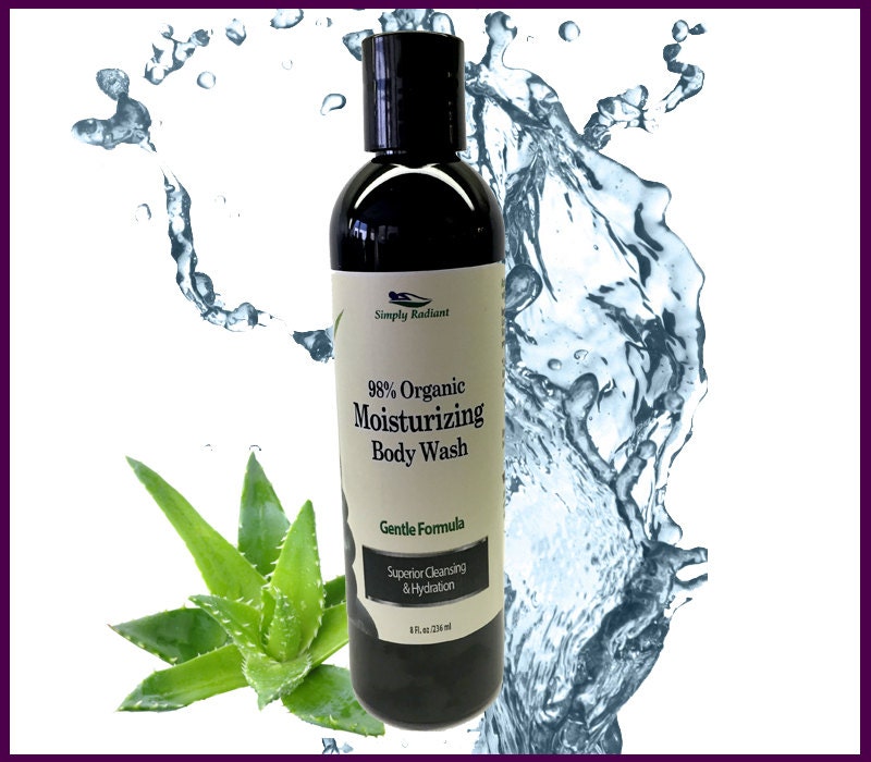 Organic Moisturizing Body Wash Vegan by SimplyRadiantBeauty