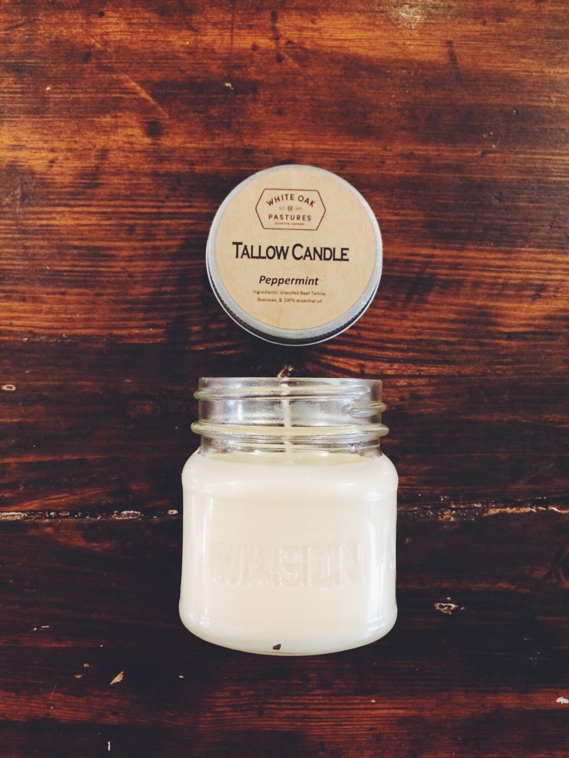 Handmade Scented Tallow Candle