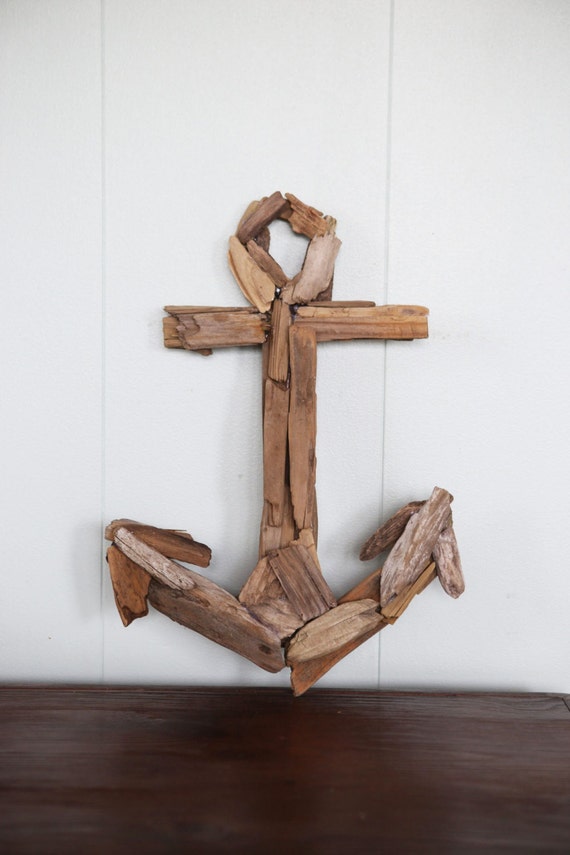 Driftwood Anchor Wall Decor By Coastalcreationsnj On Etsy 4303