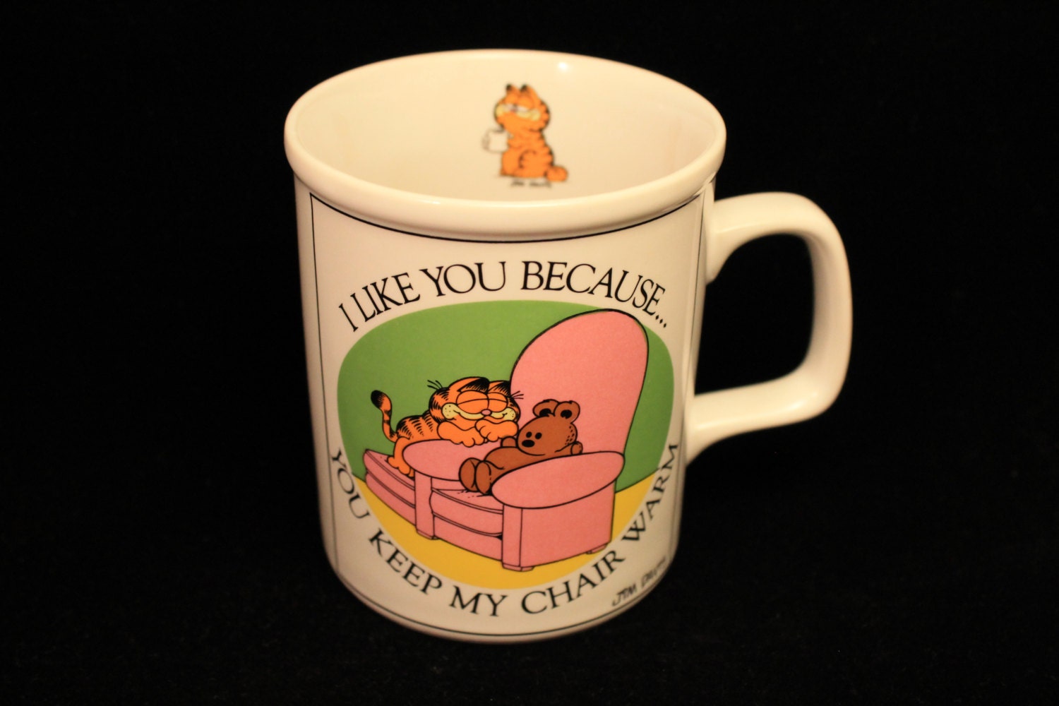 ceramic garfield mug