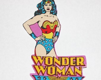 Iron On Wonder Woman Character Iron-on Fabric Quilting Appliques Transfers, Wonder Woman Applique, Wonder Woman Iron on, Wonder Woman Patch