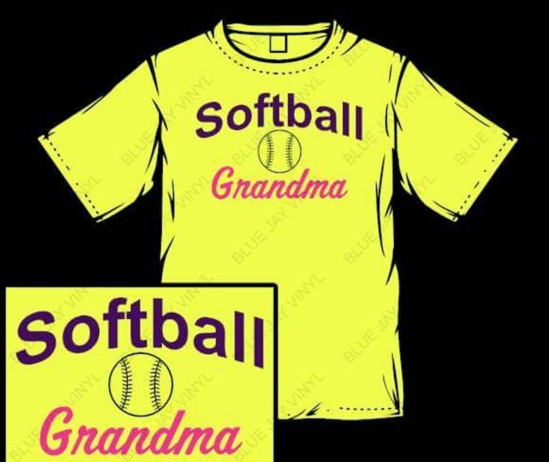 Baseball Grandma Shirt Softball Grandma shirt by BlueJayVinyl