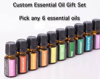 Essential oil set, pure essential oils, essential oil kit, gift set