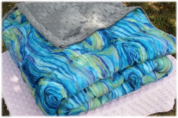 Abstract ocean Weighted blankets Child Adult Sensory blanket