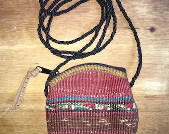 Vintage kilim rug toddler purse ONE OF A KIND