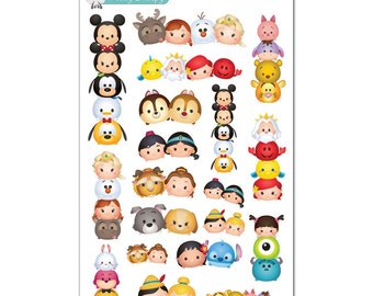 Tsum Tsums Stickers (Stacks and Pairs) - Disney Planner Stickers