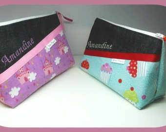 Pencil case, pouch, cute organizer (custom order)