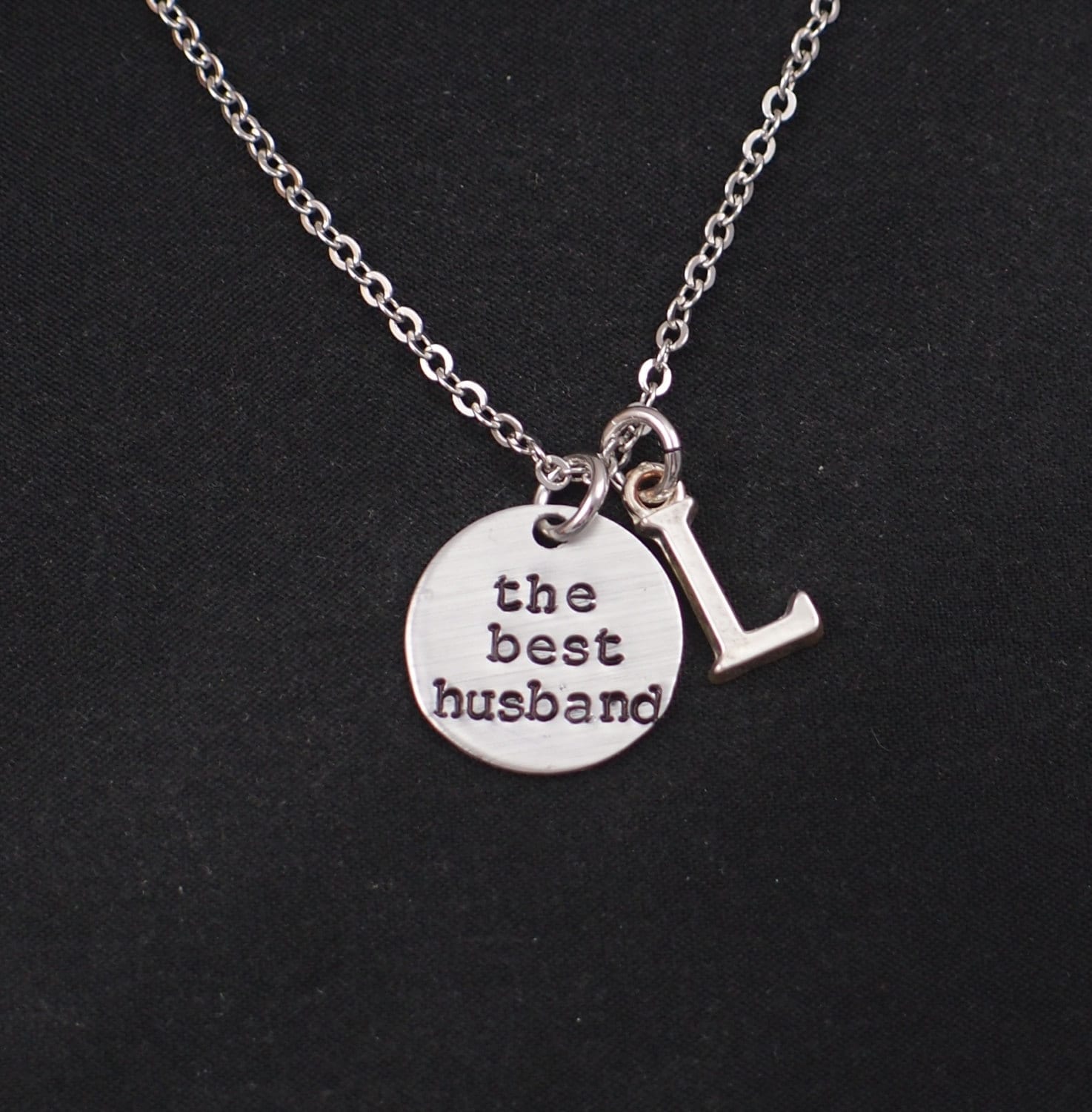 The Best Husband necklace sterling silver filled