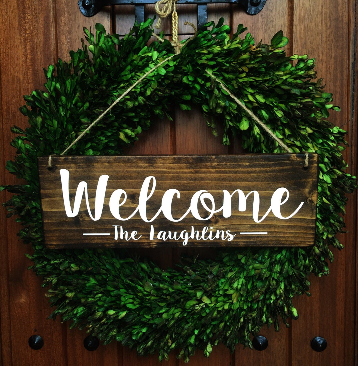 Welcome Sign Welcome Door Sign Door Sign by TheWoodGrainHome