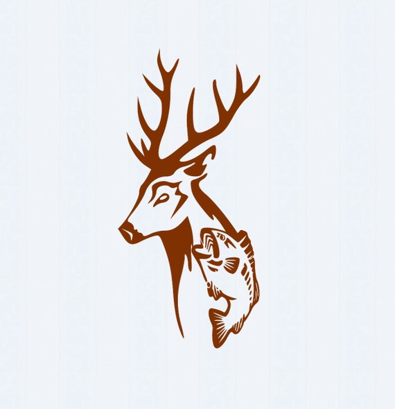 Download Deer and Fish in Svg eps dxf Ai and PNG Format by ...