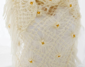 Handmade Shawl, Scarf, Echarpe, Etole