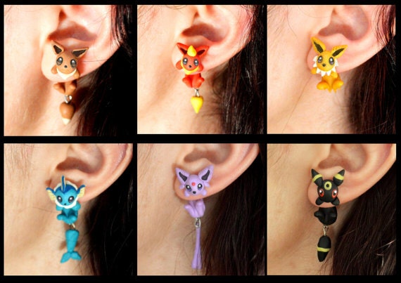 Eeveelutions earrings - With the popularity of Pokémon not only reaching kids and teens but also spanning to adults, I'm sure there is a Pokémon lover in your life that "needs" one of these gifts. thekeeledeal.com Eeveelutions earrings - With the popularity of Pokémon not only reaching kids and teens but also spanning to adults, I'm sure there is a Pokémon lover in your life that "needs" one of these gifts. thekeeledeal.com