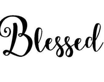 Blessed car decal | Etsy