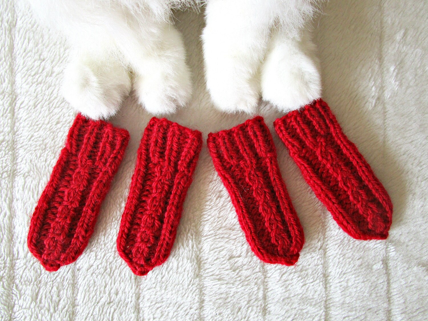 Hand knit cats socks for dogs Cat dog socks Knit pets socks