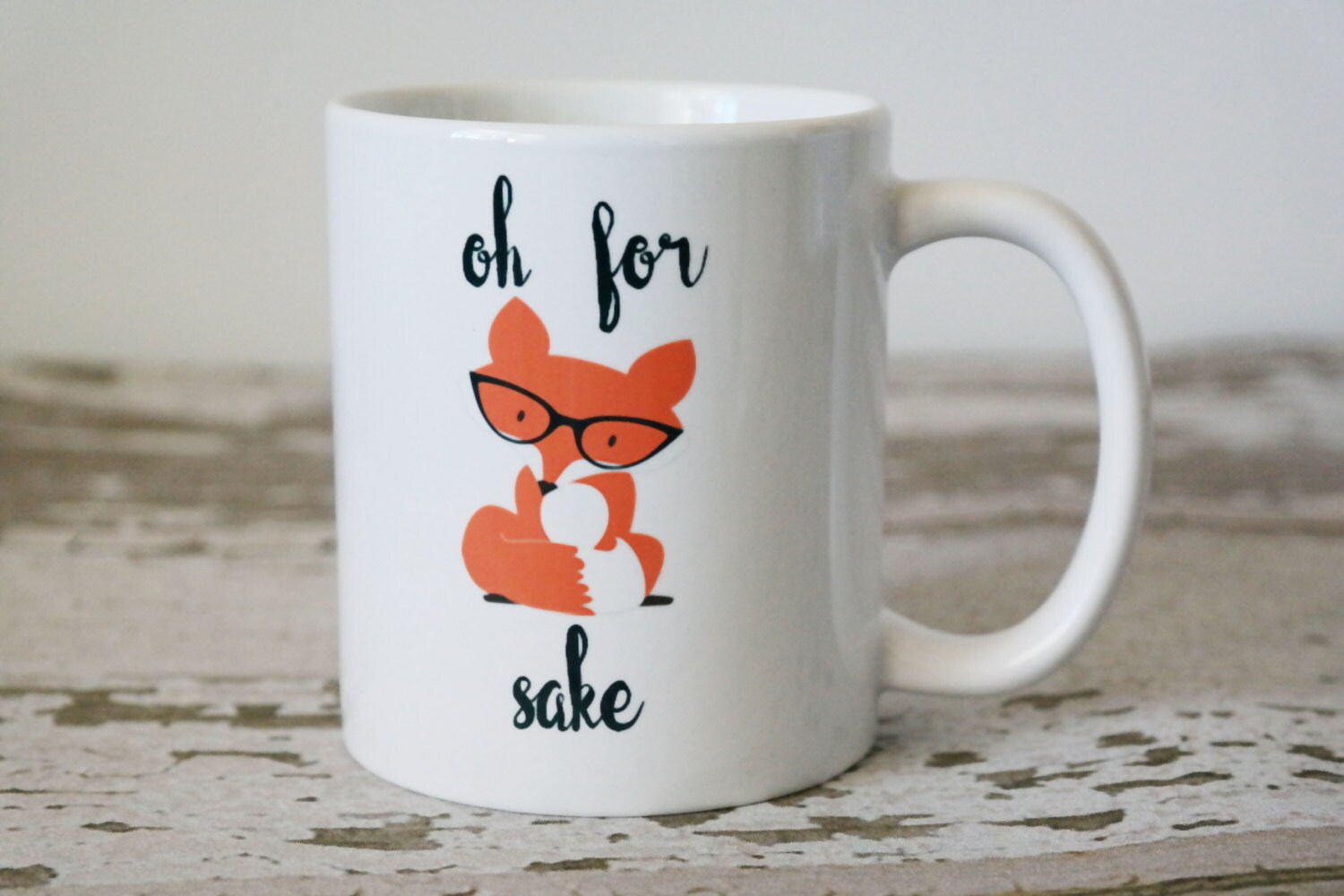 Oh for Fox Sake Coffee Mug Fox Gifts Gift for by TheLoveMugs