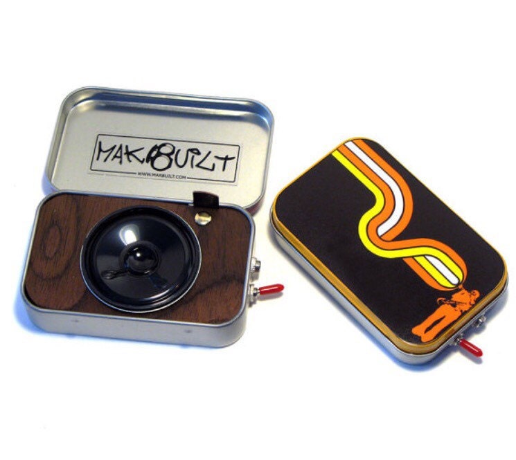 Makbuilt Jazzin Pocket Boombox Mint Tin Portable