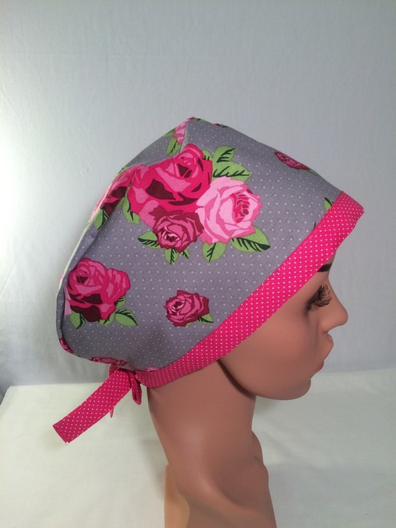 Women's Scrub Cap Scrub Hat Nurse Hat Chemo by OksanaSewingDesign