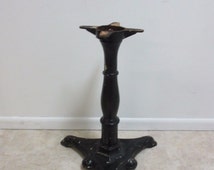 iron cast base table antique pedestal
