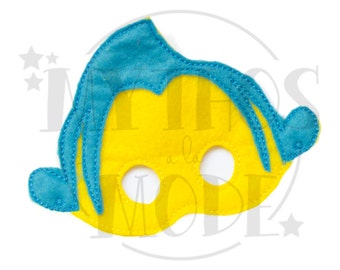 Flounder Fish Felt Mask