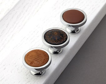 Möbelknopf silber | Etsy