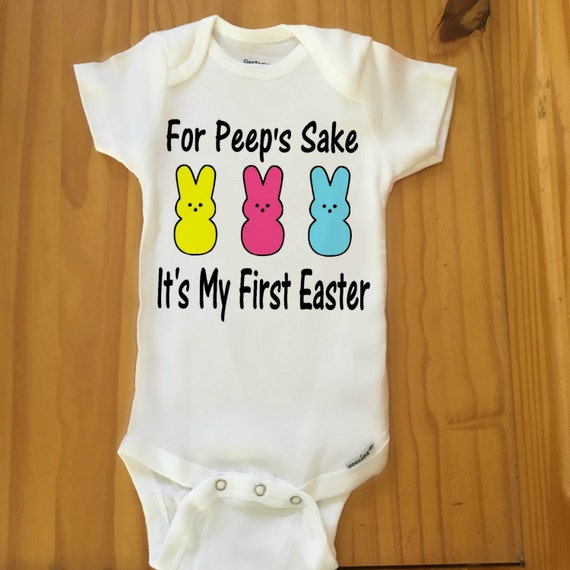 First Easter Onesie Baby Girls First Easter by HannasHandmadeHobby