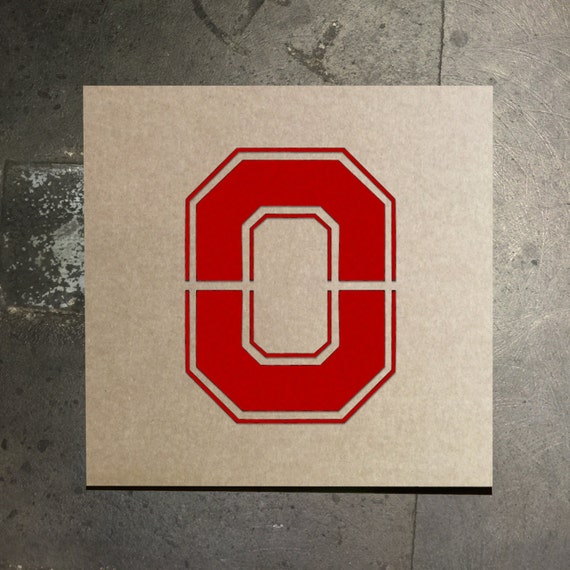 Ohio State Buckeyes O Stencil by TheStencilStop on Etsy