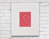 Framed heart print, Unique gift, Special gift, Gift for her, Limited edition, Keepsake, Made in the UK, 72