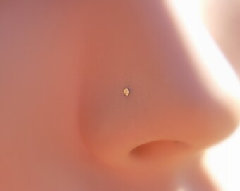 Tiny Nose Stud - 14k gold filled nose stud - 24 gauge nose stud- minimalist nose stud - barely there stud - dot nose stud- nose studs