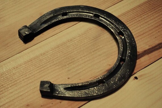 Hand Forged Draft Horse Horseshoe iron gift Horse Shoe