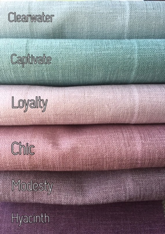 Legacy Linen Drapery Panels available in 25 Rich Solid Colors.
