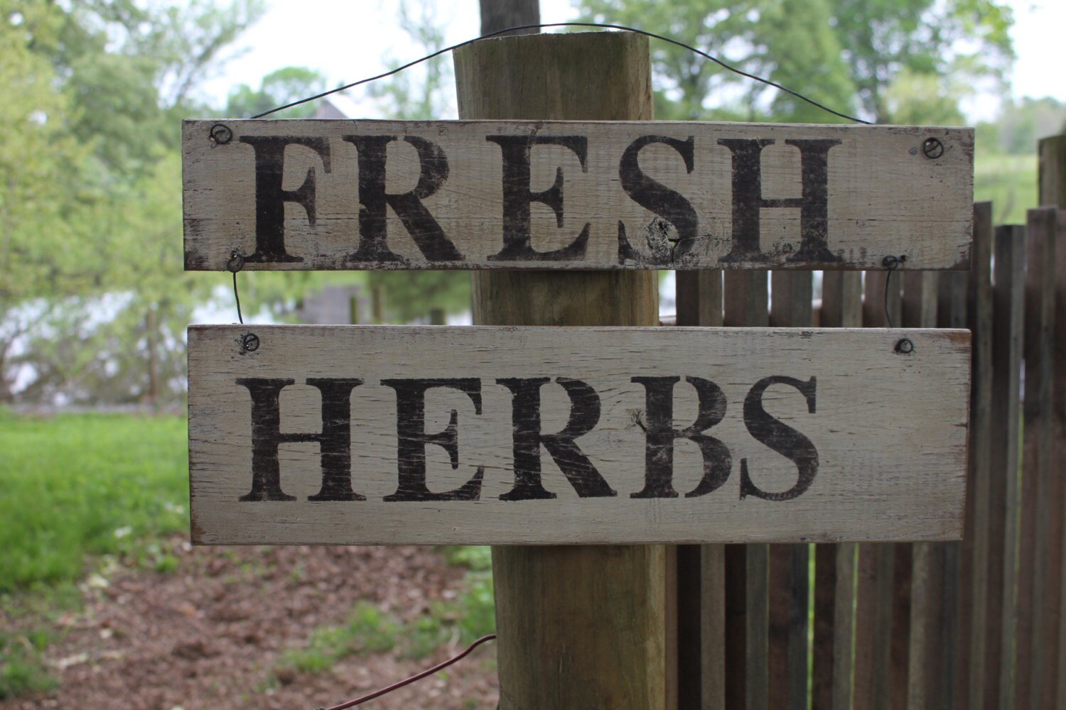 Fresh Herbs Sign